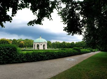 View of building against cloudy sky