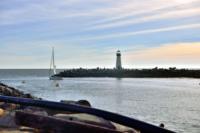 Scenic view of sea against sky