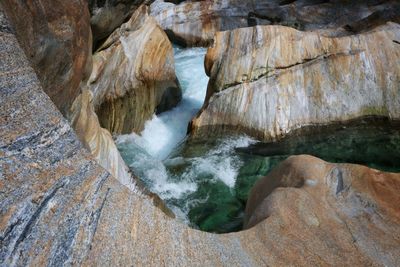 Rock formations in cave