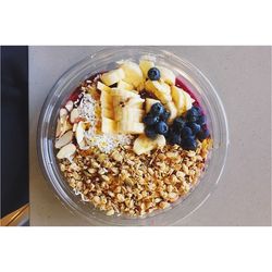 Directly above shot of food in bowl