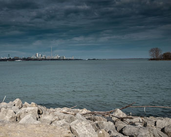 Scenic view of sea against sky