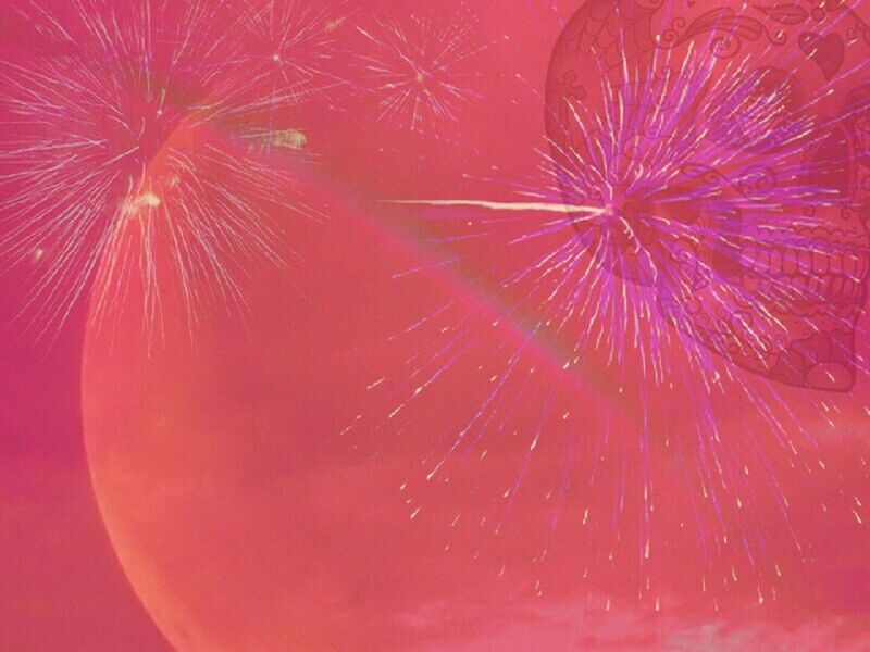 red, full frame, backgrounds, close-up, vibrant color, pink color, freshness, beauty in nature, no people, low angle view, celebration, nature, outdoors, pattern, natural pattern, night, growth, orange color, auto post production filter, abstract