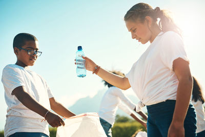 Man drinking water