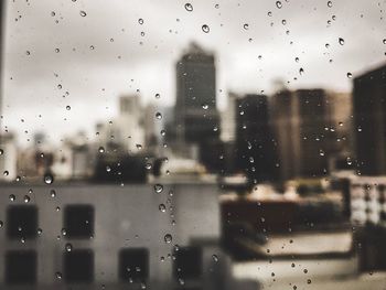 Raindrops on glass window