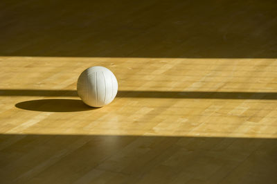 High angle view of ball on table