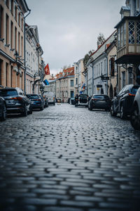 Traffic on street in city