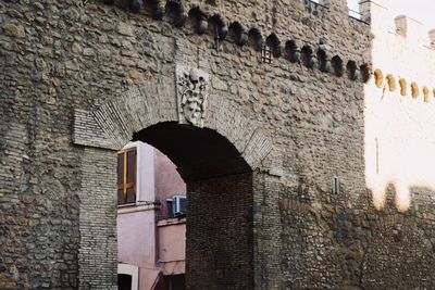 View of brick wall