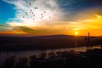 Scenic view of sky at sunset