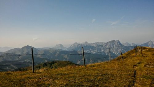 Scenic view of landscape against sky