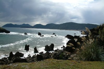 Scenic view of sea against sky