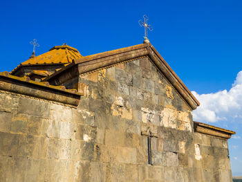 Low angle view of building against sky