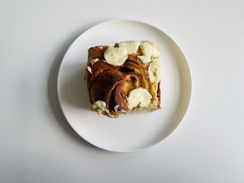 Close-up of food in plate on table