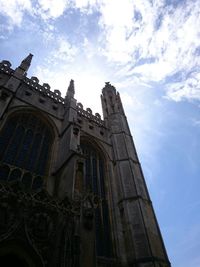 Low angle view of church against sky