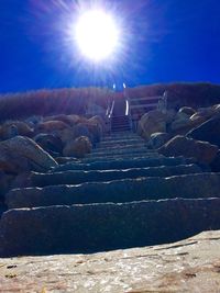 Sun shining through clouds