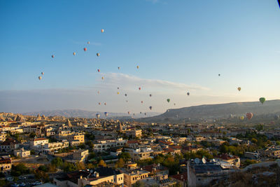 Aerial view of townscape against sky