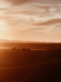 Scenic view of cloudscape during sunset