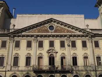 Low angle view of historical building