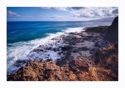 Scenic view of sea against sky