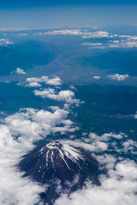 Scenic view of snowcapped mountain