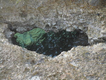 Close-up of rocks on beach