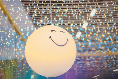 Full frame shot of illuminated lights