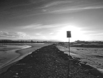 Road passing through landscape