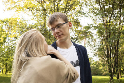Young woman looking away