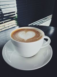 Close-up of coffee on table