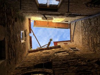 Low angle view of old building