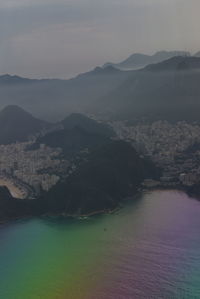 Aerial view of city at waterfront