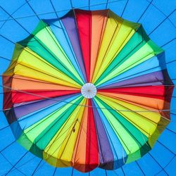 Low angle view of colorful balloons