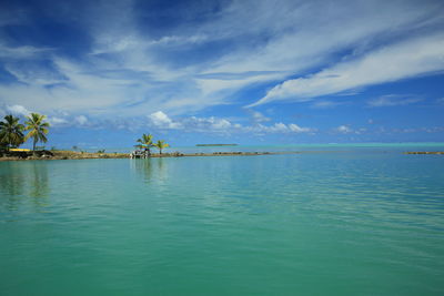 Scenic view of sea against sky