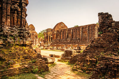 Old temple against sky