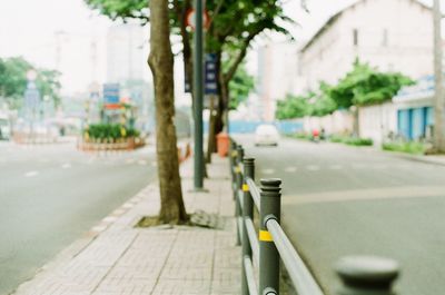 Cars on street in city