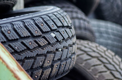 Close-up of vintage car