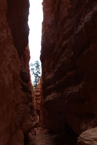 Rock formations in cave