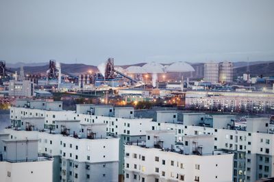 Cityscape against sky