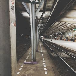 Railroad station platform