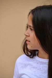 Close-up portrait of a girl