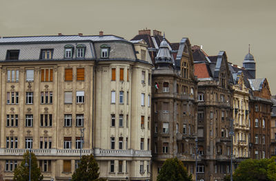 Low angle view of buildings against sky