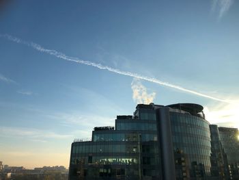 Low angle view of buildings against sky