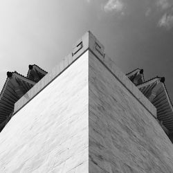 Low angle view of building against sky