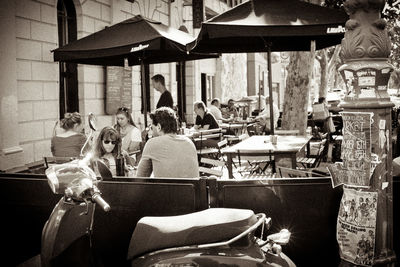 People sitting on chair