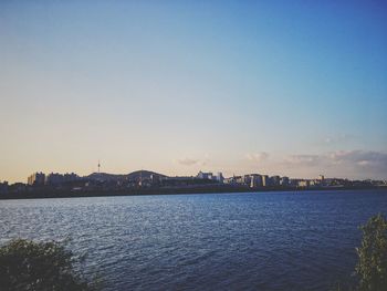 View of city at waterfront