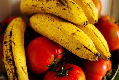 High angle view of fruits