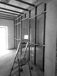 Interior of abandoned building