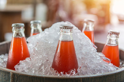 Close-up of drink on table