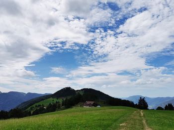 Scenic view of landscape against sky