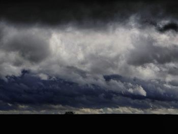 Low angle view of cloudy sky