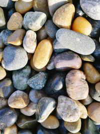 Full frame shot of pebbles